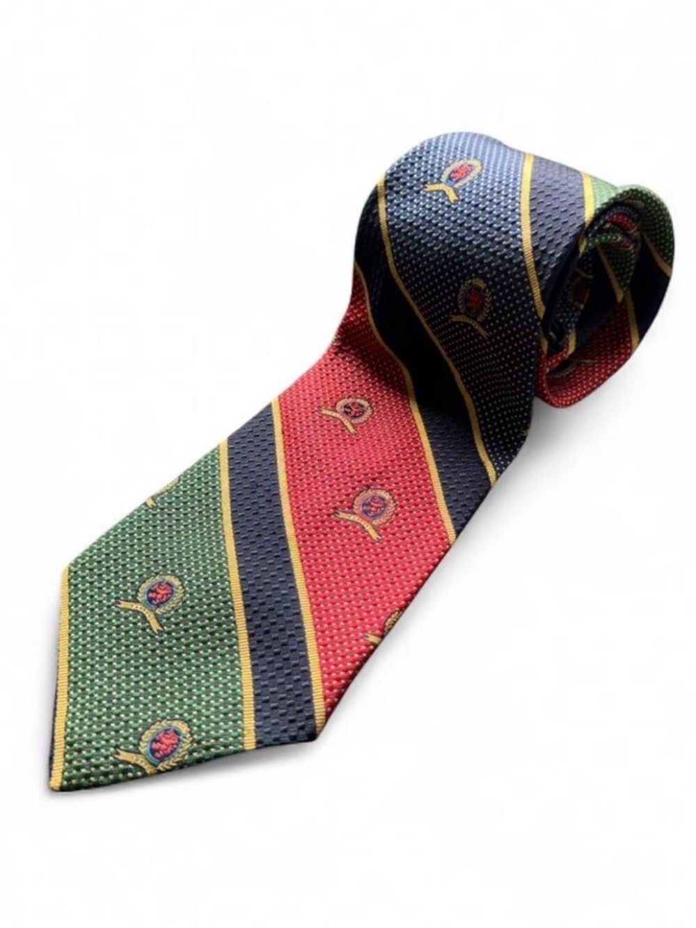 Tommy Hilfiger Navy, Red & Green Classic Regimental Tie